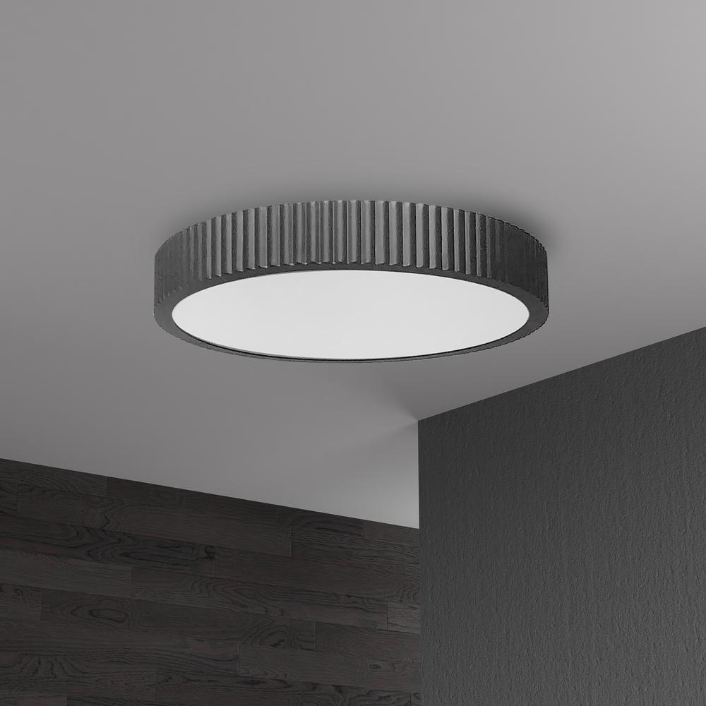30W Flushmount, MB, WH Acrylic Diffuser