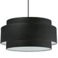 4LT Incandescent Chandelier, MB, BK Shade