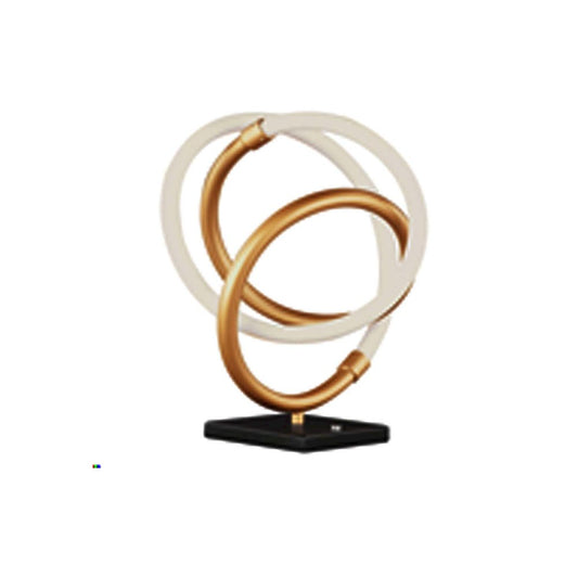12W Table Lamp Gold & Matte Black