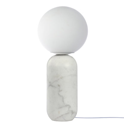 1 Light Alabaster Table Lamp w/ Opal Glass