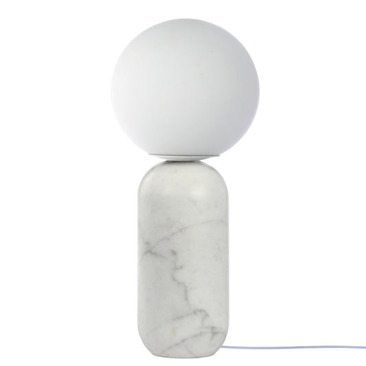 1 Light Alabaster Table Lamp w/ Opal Glass