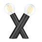 2 Light Table Lamp in Matte Black