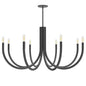 8LT Incandescent Chandelier, MB