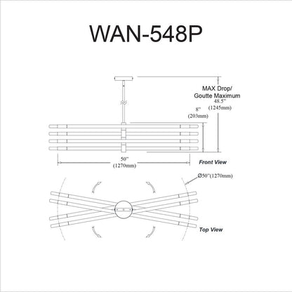 8LT Incandescent Pendant, MB & AGB