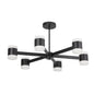 84W Chandelier, MB, FR Acrylic Diff