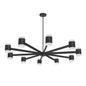 140W Chandelier, MB, FR Acrylic Diff