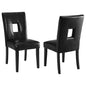 Shannon Upholstered Dining Side Chair Black (Set of 2)