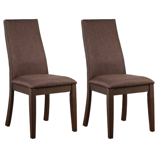 Spring Creek Upholstered Dining Chair Chocolate (Set of 2)