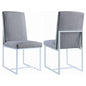 Mackinnon Upholstered Dining Side Chair Grey (Set of 2)
