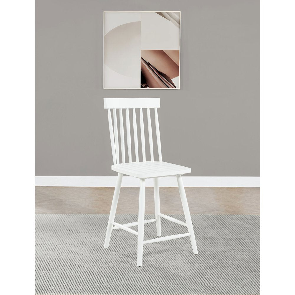 Andrews Windsor Counter Height Dining Side Chair White