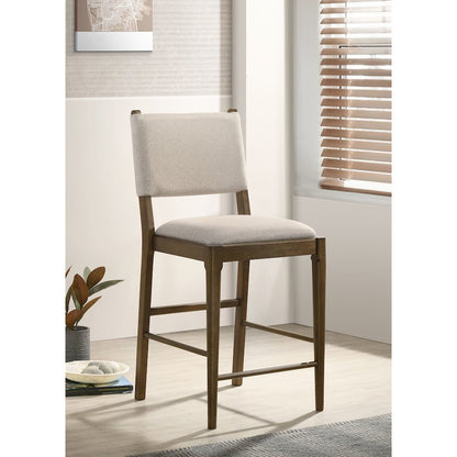 Ottowa Upholstered Counter Side Chair Brown (Set of 2)