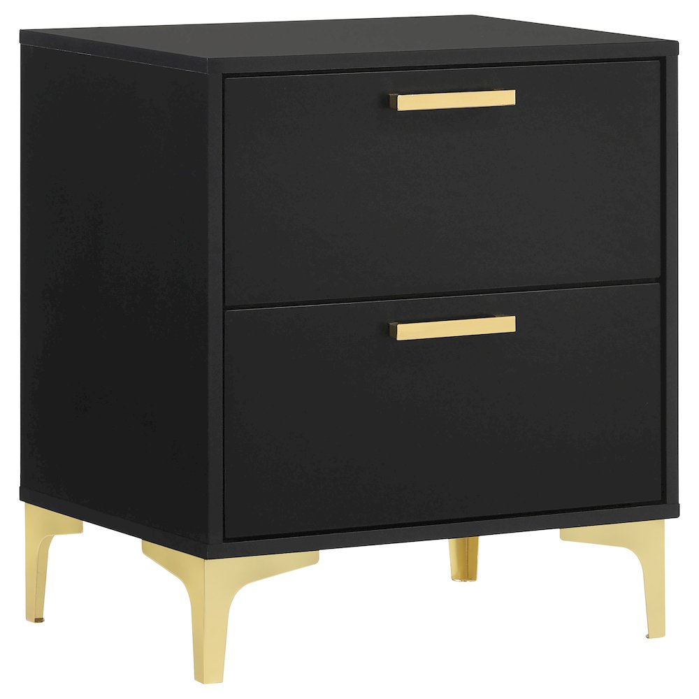 Kendall 2-drawer Nightstand Black
