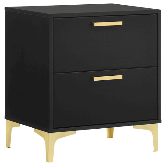 Kendall 2-drawer Nightstand Black