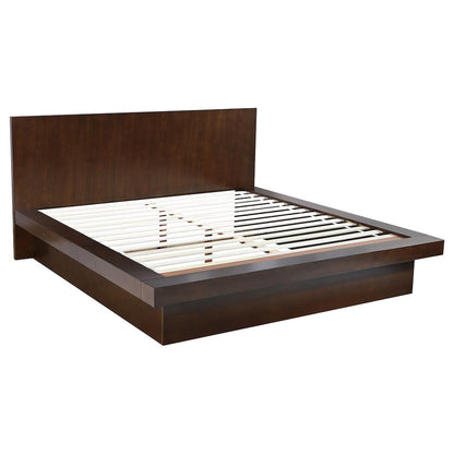 Jessica 6-piece Eastern King LED Bedroom Set Cappuccino