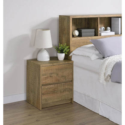 Westpark 2-drawer Nightstand LED Lights and USB Mango