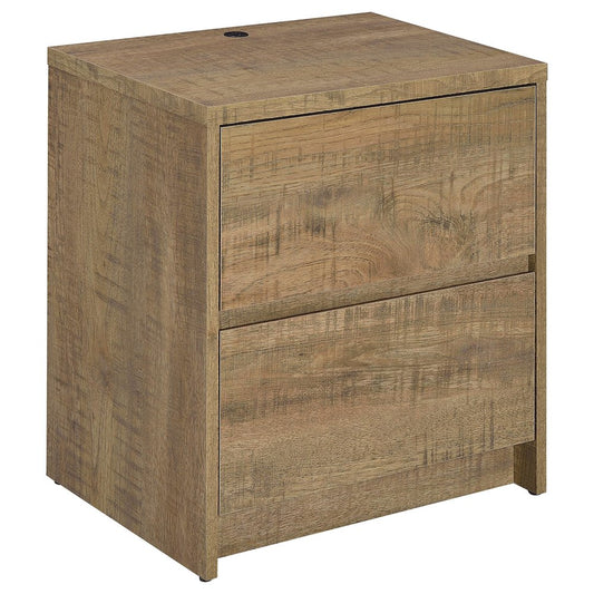 Westpark 2-drawer Nightstand LED Lights and USB Mango