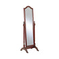 Cabot Rectangular Cheval Mirror with Arched Top Merlot