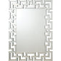 Forman Interlocking Greek Frameless Wall Mirror Silver
