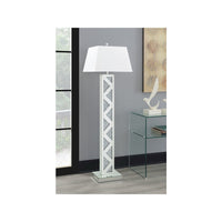 Carmen 65-inch Empire Mirrored Acrylic Floor Lamp Silver