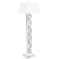Carmen 65-inch Empire Mirrored Acrylic Floor Lamp Silver