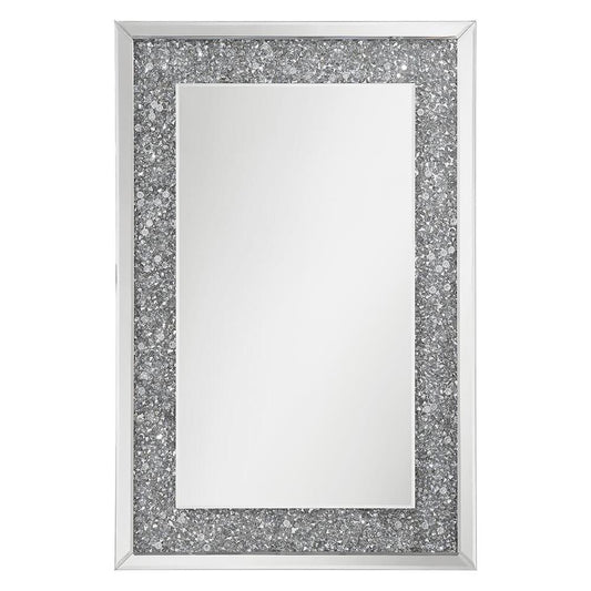 Valerie Crystal Inlay Rectangle Wall Mirror