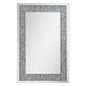 Valerie Crystal Inlay Rectangle Wall Mirror