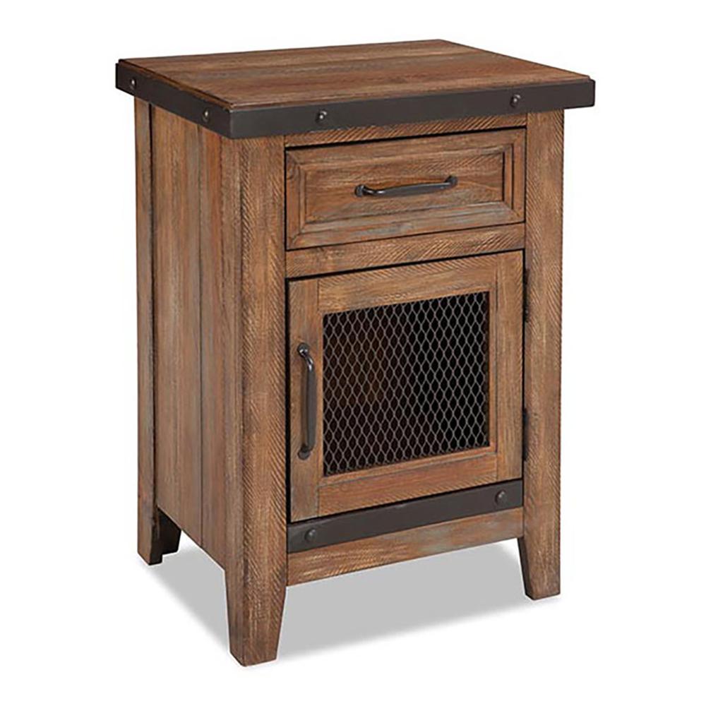 Nightstand, 1 Drawer in Canyon Brown