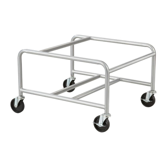 Sled Base Stack Chair Cart - 500.00 lb Capacity - 4 x 3" Caster - Steel - 23.5" x 27.5" x 17.0" - Silver