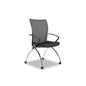 Valoré Training Series High-Back Nesting Chair, Black Seat/Black Back, Silver Base, 2/Carton