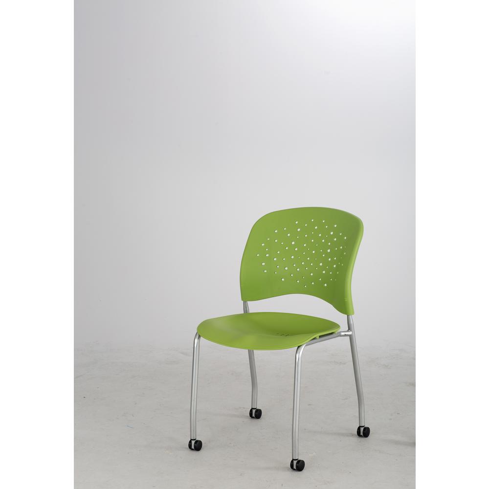 Reve™ Guest Chair Straight Leg Round Back (Qty. 2) Green