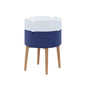 End Table with 2 Round Stacking Storage Bins