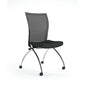 High-Back Chair No Arms - 2/Ctn, Black