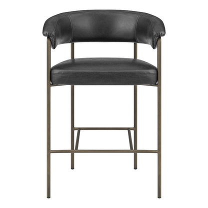 Kaiden Faux Leather Counter Stool, (Set of 2)