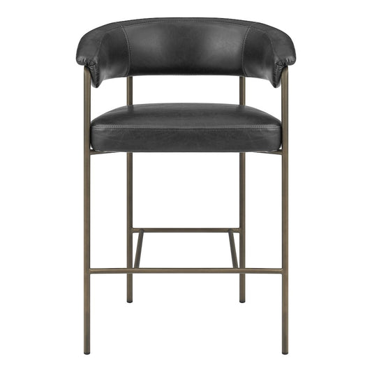 Kaiden Faux Leather Counter Stool, (Set of 2)