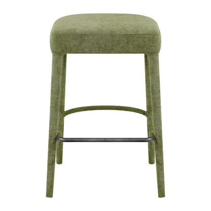 Rylee Chenille Backless Counter Stool, (Set of 2)