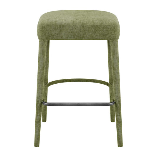 Rylee Chenille Backless Counter Stool, (Set of 2)