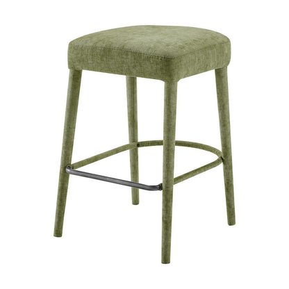 Rylee Chenille Backless Counter Stool, (Set of 2)
