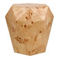 Malva Burl Wood Side/End Table