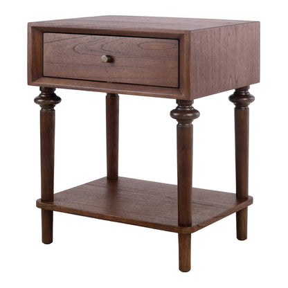 Romilda 1-Drawer Accent Table - Walnut