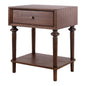 Romilda 1-Drawer Accent Table - Walnut