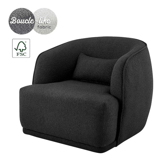 Steward Boucle Swivel Accent Chair