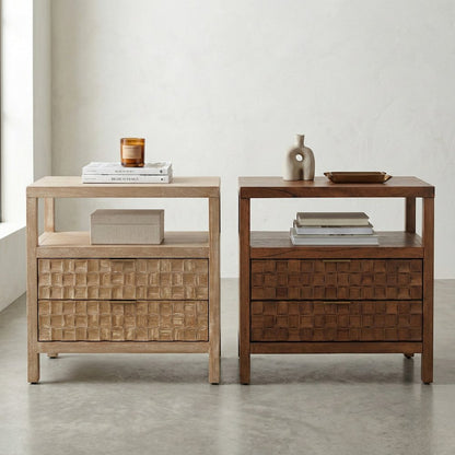 Terrena 2-Drawer Accent Table - Walnut