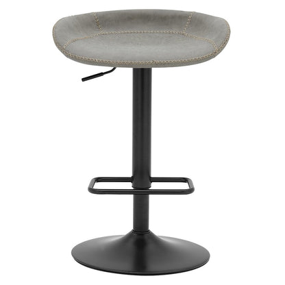Rogue Faux Leather Gaslift Swivel Bar Stool, (Set of 2)