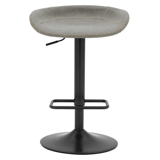 Rogue Faux Leather Gaslift Swivel Bar Stool, (Set of 2)