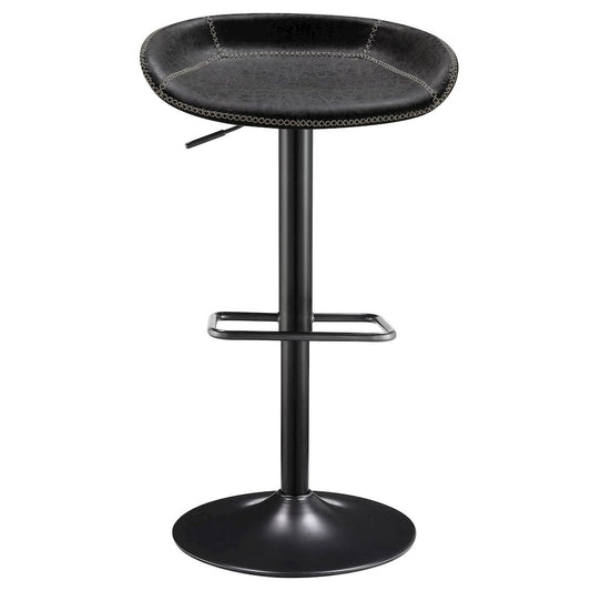 Rogue Faux Leather Gaslift Bar Stool, (Set of 2)