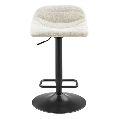 Koa Boucle Gaslift Swivel Bar Stool, (Set of 2)