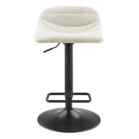 Koa Boucle Gaslift Swivel Bar Stool, (Set of 2)