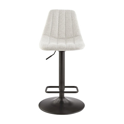 Robert Boucle Gaslift Swivel Bar Stool, (Set of 2)