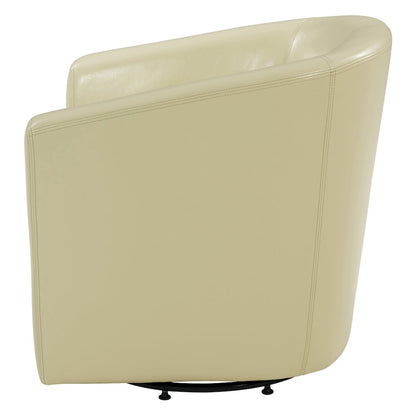 Hayden Bonded Leather Swivel Accent Arm Chair