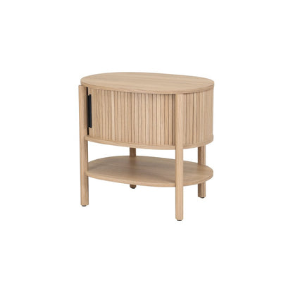 Acelyn Tambour Accent Table - Light Oak